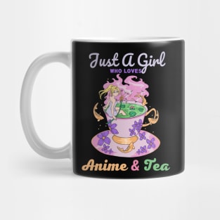 Just a Girl Who Loves Anime & Tea Mug